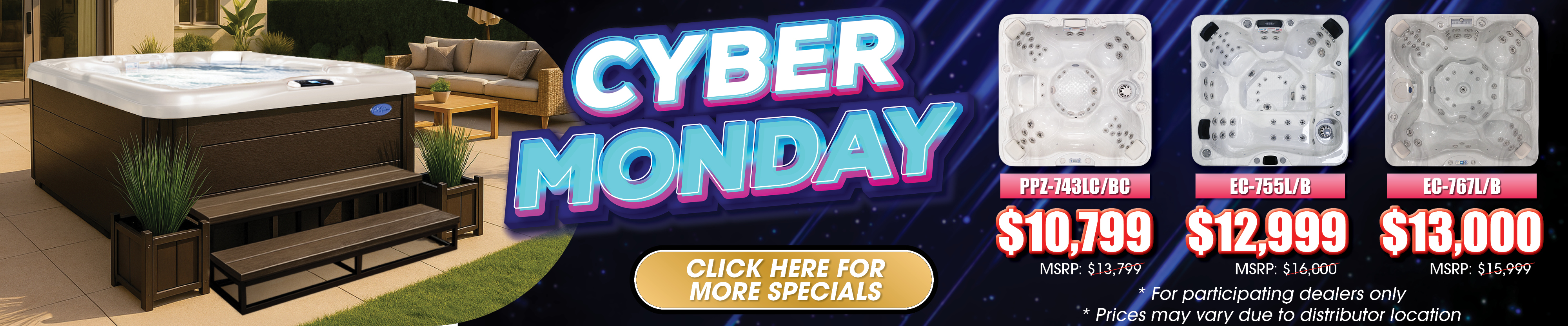 Calspas hot tub being used in a family setting - Highpoint